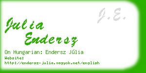 julia endersz business card